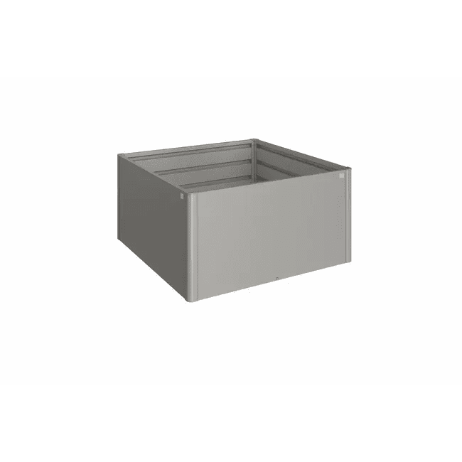 Biohort – Huerto urbano elevado de metal en Gris cuarzo metálico - BricoandPool
