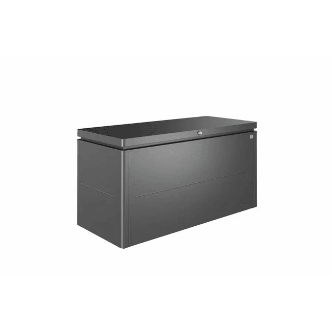 Biohort – LoungeBox Arcón de diseño de alto nivel en color Gris oscuro metálico - BricoandPool