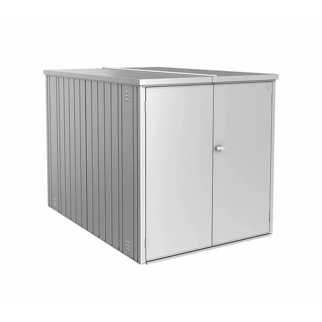 Biohort – MiniGarage metálico ideal para bicicletas (145 x 203 x 150 cm) - BricoandPool