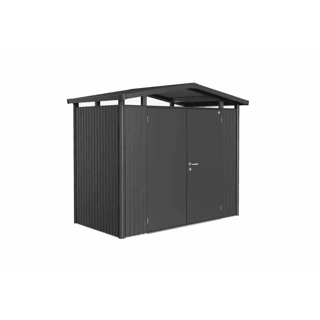 Biohort – Panorama Caseta metálica de jardín en color Gris oscuro metálico - BricoandPool