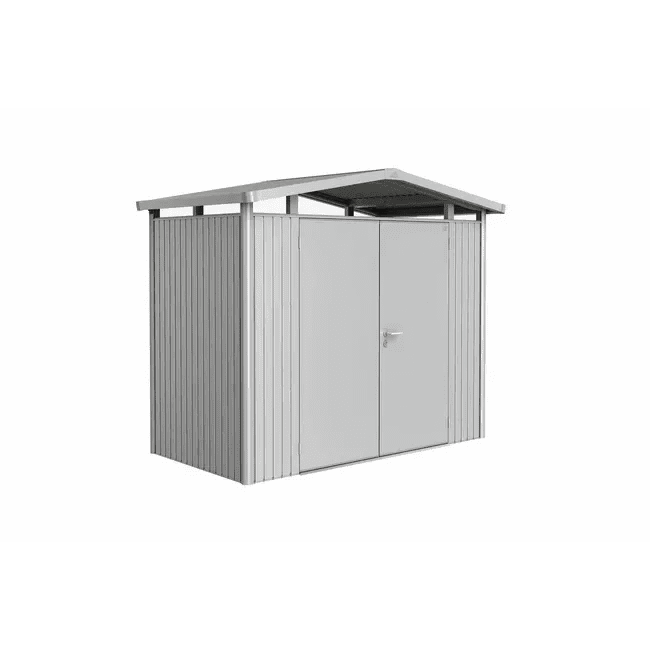 Biohort – Panorama Caseta metálica de jardín en color Plata metálica - BricoandPool