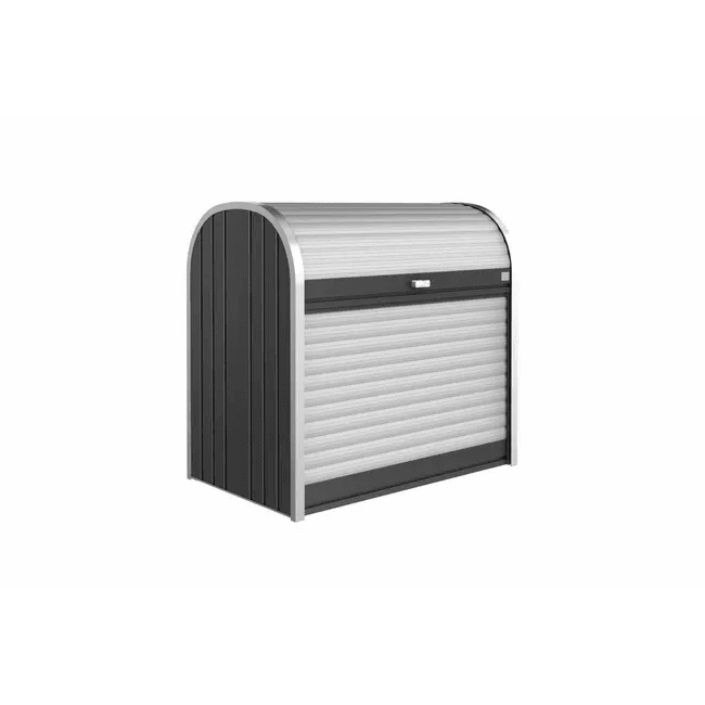 Biohort – StoreMax arcón de persiana multifuncional en color Gris oscuro metálico - BricoandPool