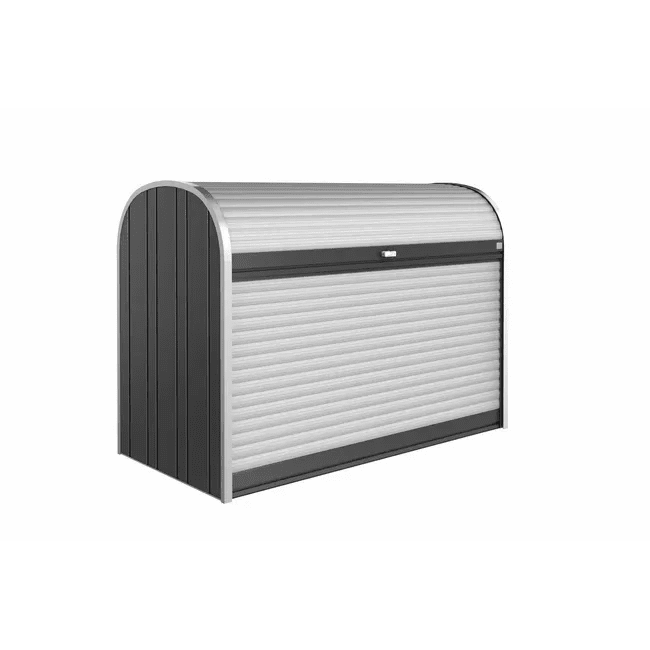 Biohort – StoreMax arcón de persiana multifuncional en color Gris oscuro metálico - BricoandPool