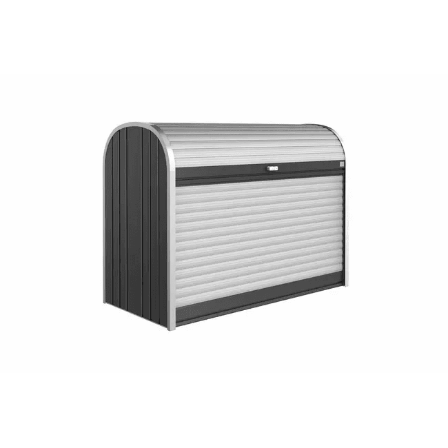 Biohort – StoreMax arcón de persiana multifuncional en color Gris oscuro metálico - BricoandPool