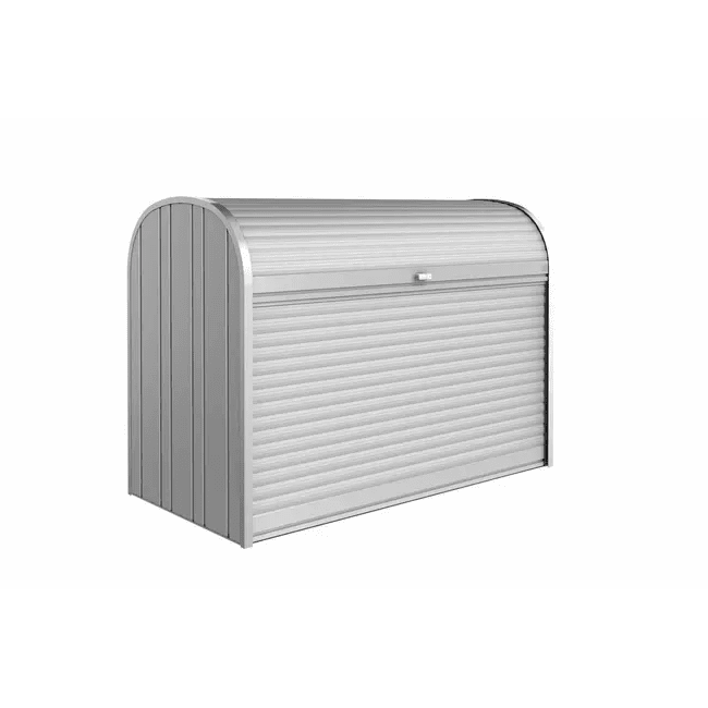 Biohort – StoreMax arcón de persiana multifuncional en color Plata metálica - BricoandPool