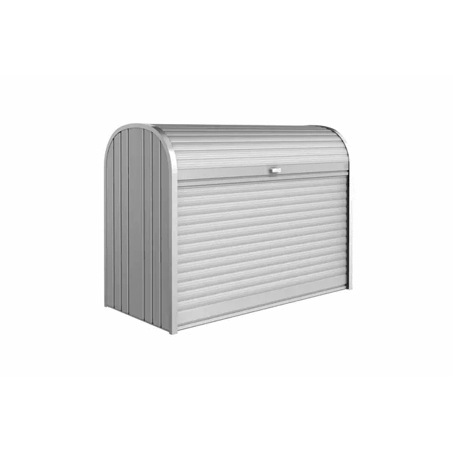 Biohort – StoreMax arcón de persiana multifuncional en color Plata metálica - BricoandPool