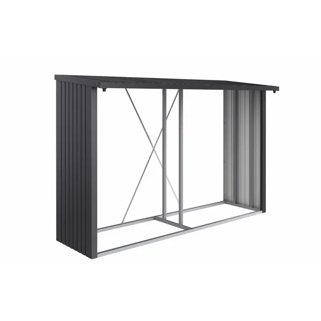 Biohort – WoodStock leñero y armario para equipos todo en uno - BricoandPool