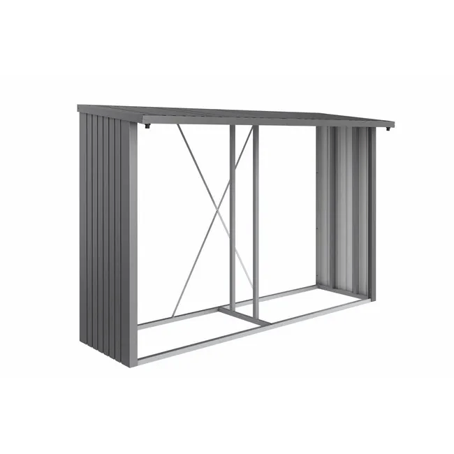 Biohort – WoodStock leñero y armario para equipos todo en uno - BricoandPool