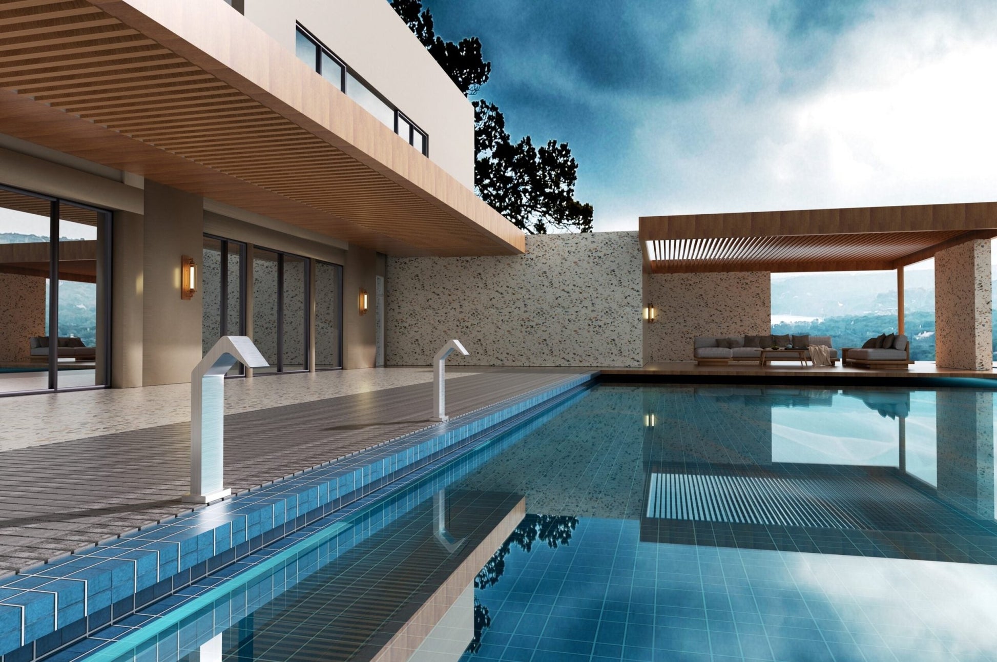 Cascada de agua para piscina 15cm NIÁGARA - BricoandPool