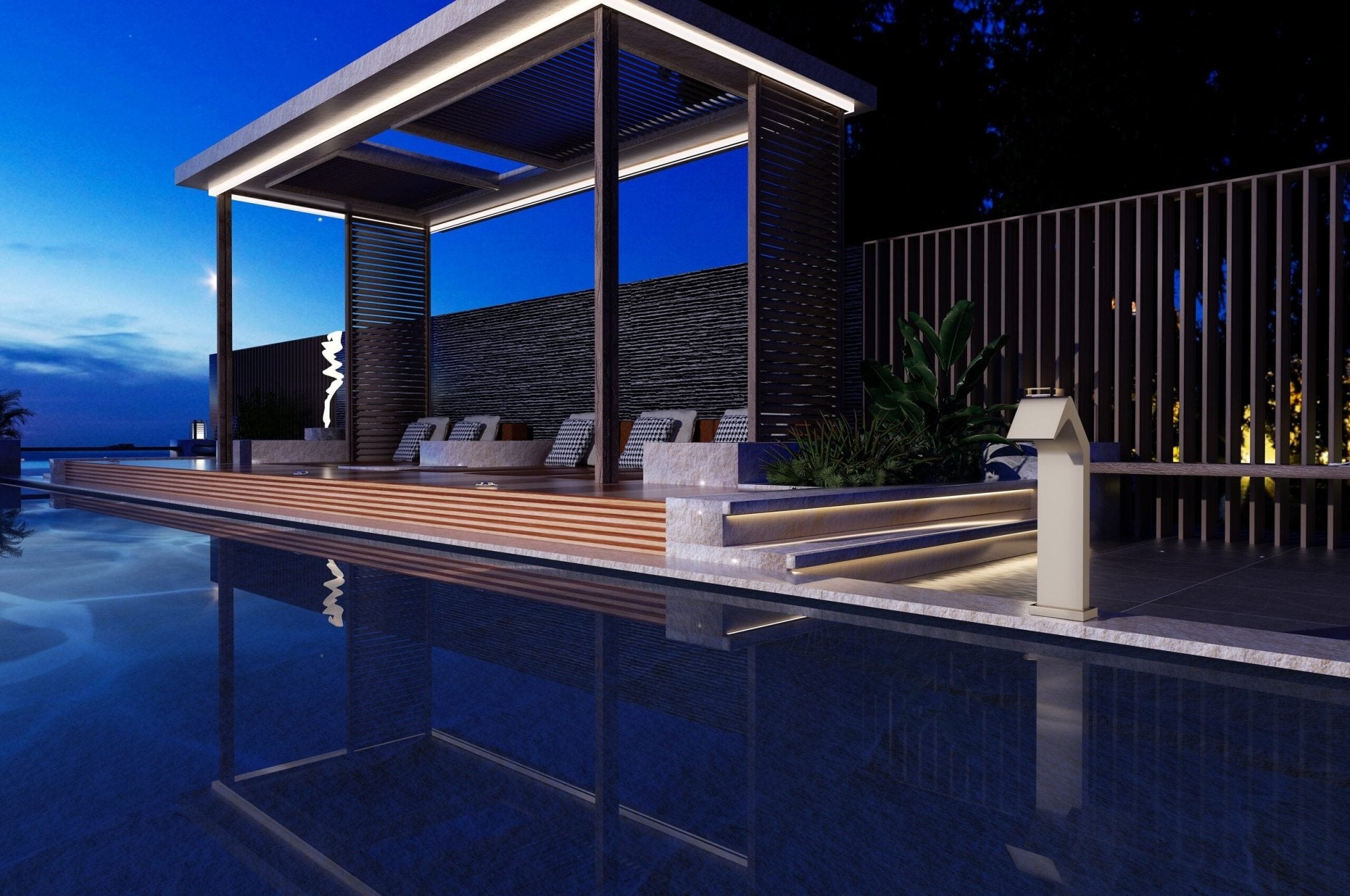 Cascada de agua para piscina 15cm NIÁGARA Moka - BricoandPool