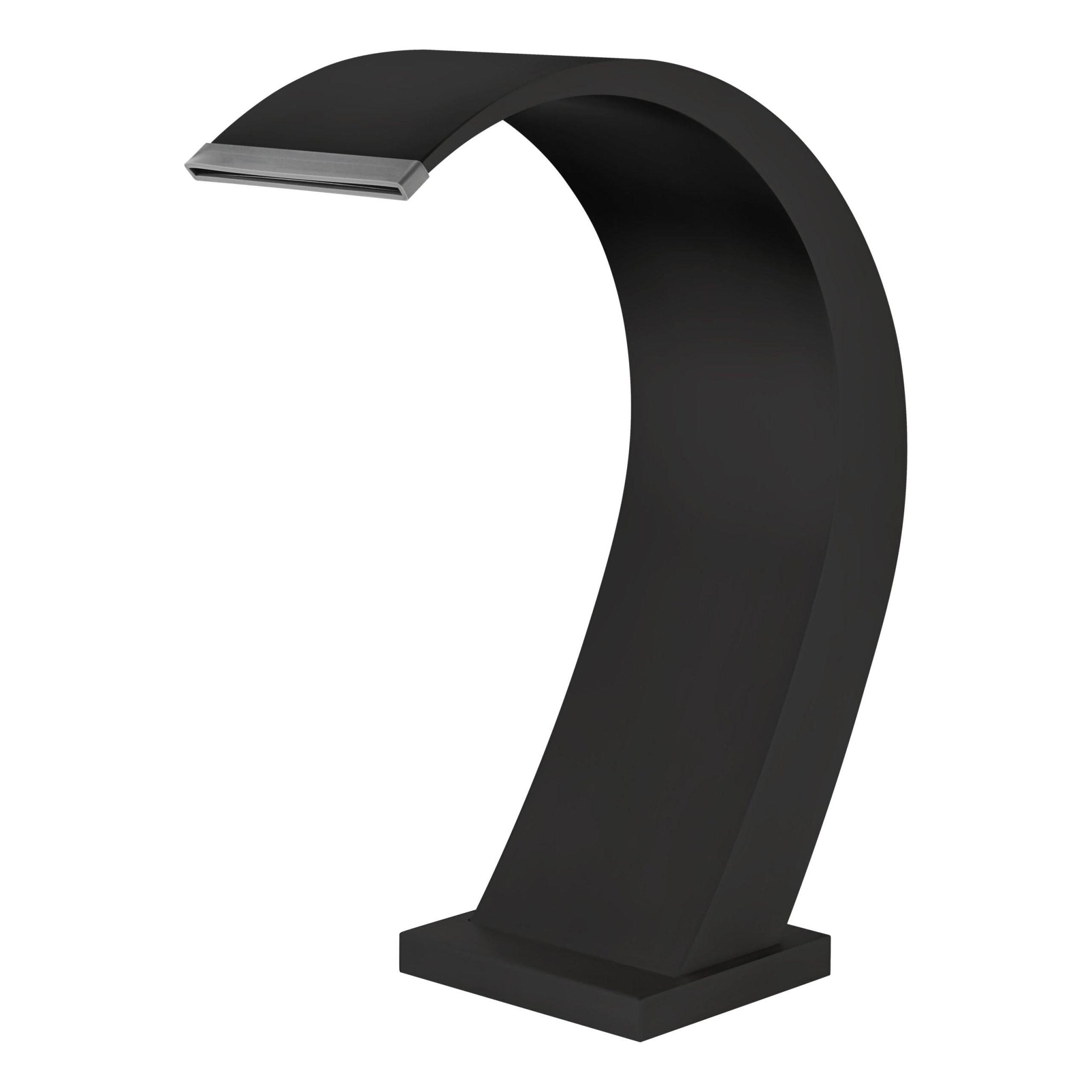 Cascada de agua para piscina 20cm IGUAZÚ Negro Mate - BricoandPool