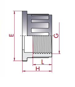 Cepe - Manguito enlace PVC roscar hembra - BricoandPool