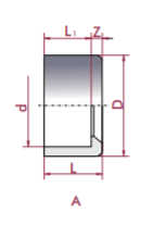 Cepex - Casquillo reducción PVC - C PRESIÓN encolar macho x hembra - BricoandPool