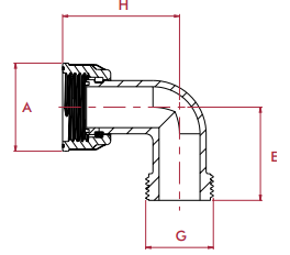 Cepex - Codo 90º PVC H/M para colectores - BricoandPool