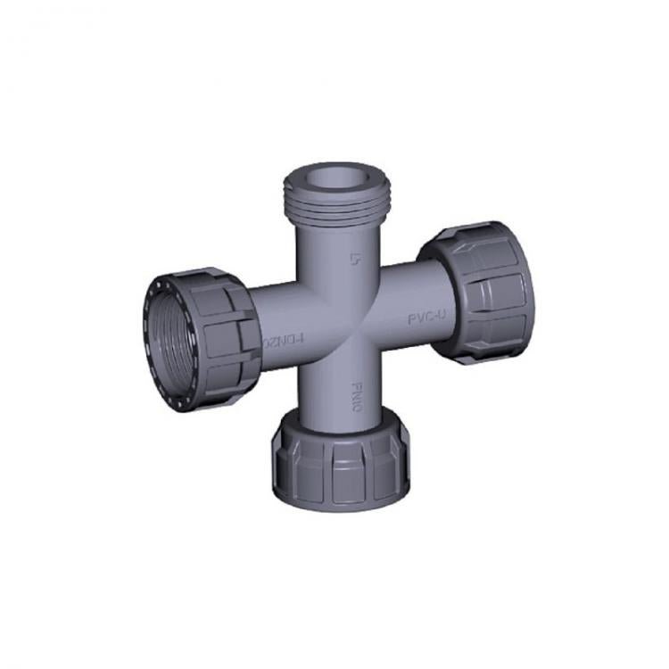 Cepex - Cruz PVC H/H/H/M para colectores - BricoandPool