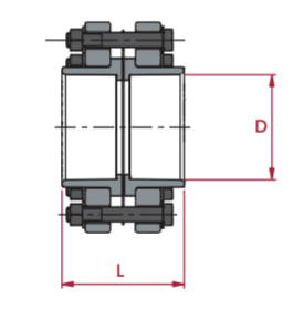 Cepex - Enlace con brida loca EPDM (kit) encolar hembra - BricoandPool