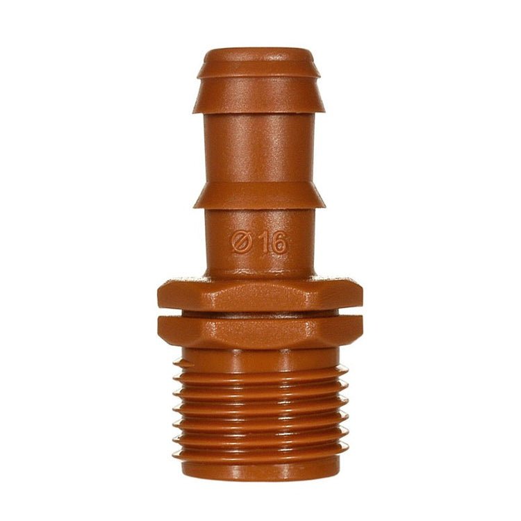 Cepex - Enlace mixto 16 mm. de diámetro rosca macho riego por goteo (bolsa 50 uds) - BricoandPool
