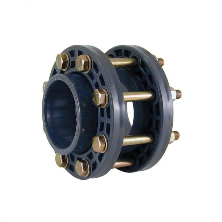 Cepex - Kit montaje válvula de mariposa PVC con portabridas, bridas y tornillos - BricoandPool