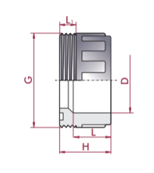 Cepex - Manguito adaptación PVC encolar hembra y roscar macho - BricoandPool
