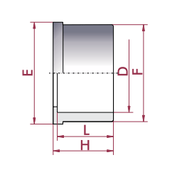 Cepex - Manguito enlace PVC encolar hembra - BricoandPool