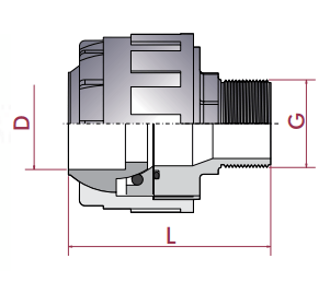 Cepex - Manguito orientable PVC encolar hembra roscar macho - BricoandPool