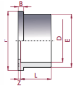 Cepex - Manguito portabridas PVC - C PRESIÓN encolar hembra - BricoandPool