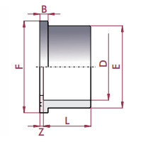 Cepex - Manguito portabridas PVC encolar - BricoandPool