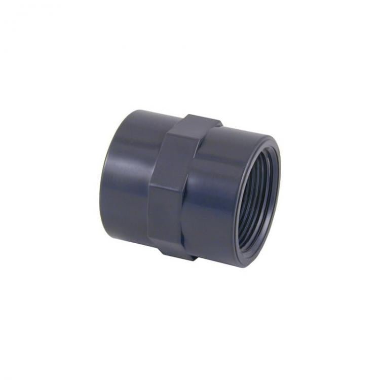 Cepex - Manguito unión doble rosca PVC roscar hembra - BricoandPool