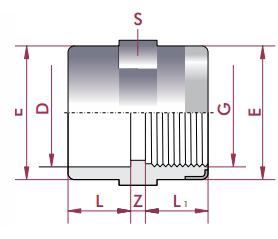 Cepex - Manguito unión mixto reforzado PVC encolar hembra y roscar macho - BricoandPool