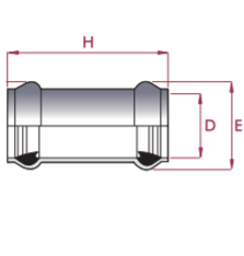 Cepex - Manguito unión PVC junta elástica - BricoandPool