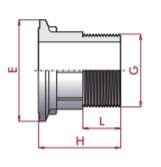 Cepex - Manguito válvula de bola PVC - C Industrial roscar macho - BricoandPool