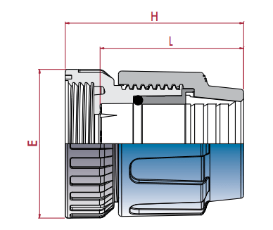 Cepex - Manguito válvula de bola PVC - U para [STD] - PE - BricoandPool