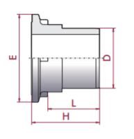 Cepex - Manguito válvula de bola PVC - U Standard e Industrial encolar macho - BricoandPool