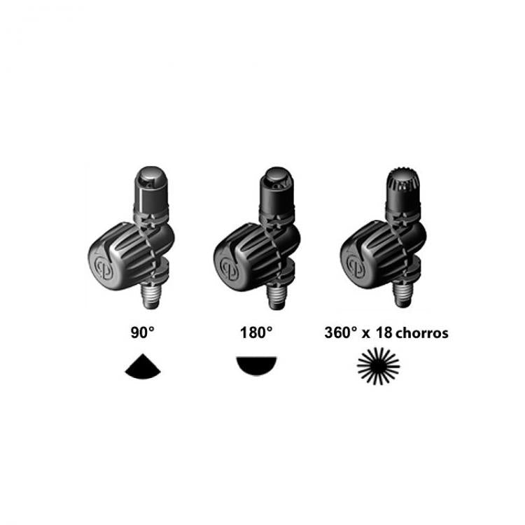 Cepex - Microdifusor ajustable negro microrriego (bolsa 50 uds) - BricoandPool