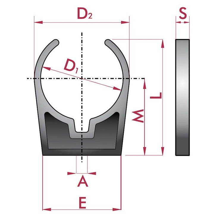 Cepex - Pinza abierta abrazadera para tubo - BricoandPool