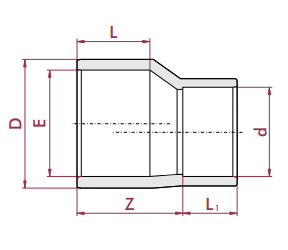 Cepex - Reducción cónica excéntrica PVC encolar hembra - BricoandPool