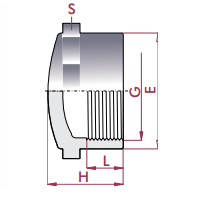 Cepex - Tapón PVC rosca hembra - BricoandPool