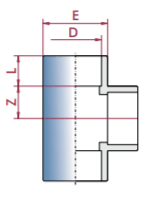Cepex - Te 90° PVC - C PRESIÓN encolar hembra - BricoandPool
