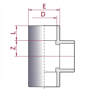 Cepex - Te 90° PVC encolar hembra - BricoandPool