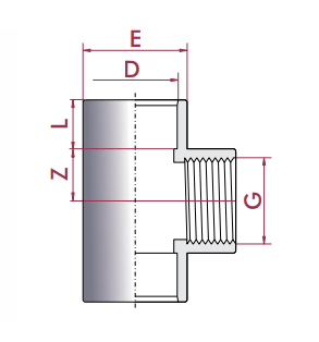 Cepex - Te mixta 90º PVC encolar y roscar hembra - BricoandPool