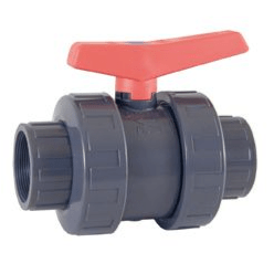 Cepex - Válvula de bola Industrial PVC - U PTFE - FPM roscar hembra - BricoandPool