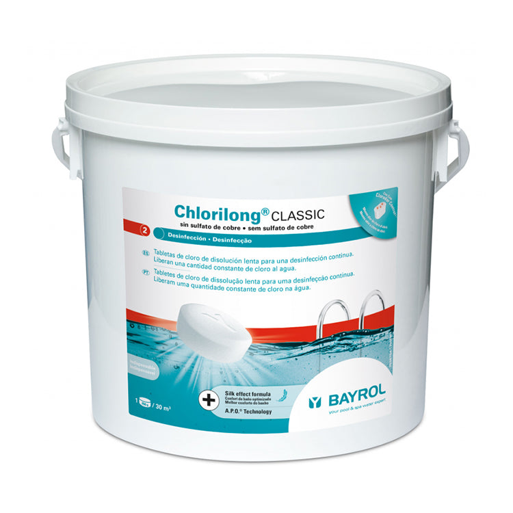 Bayrol - Pastilles de chlore multifonctions Chlorilong classic 250 g 5 kg