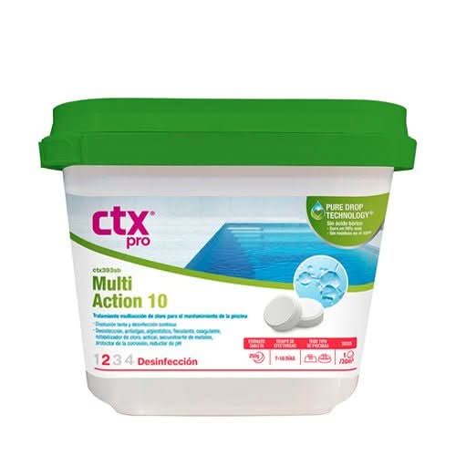 Cloro multiacción Sin Bórico en tabletas 250g CTX - 393SB - BricoandPool