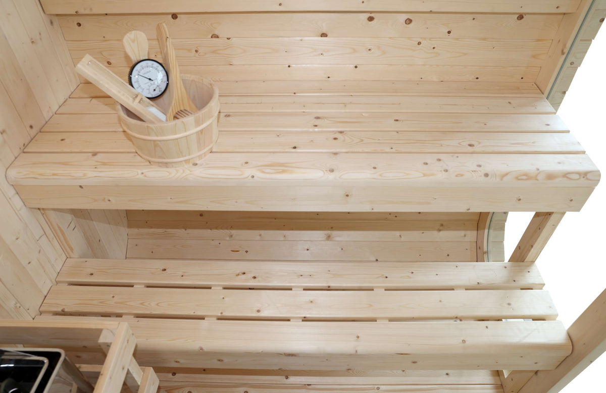 Sauna Exterior Cubo Panorámica Jardín 4-6 Personas