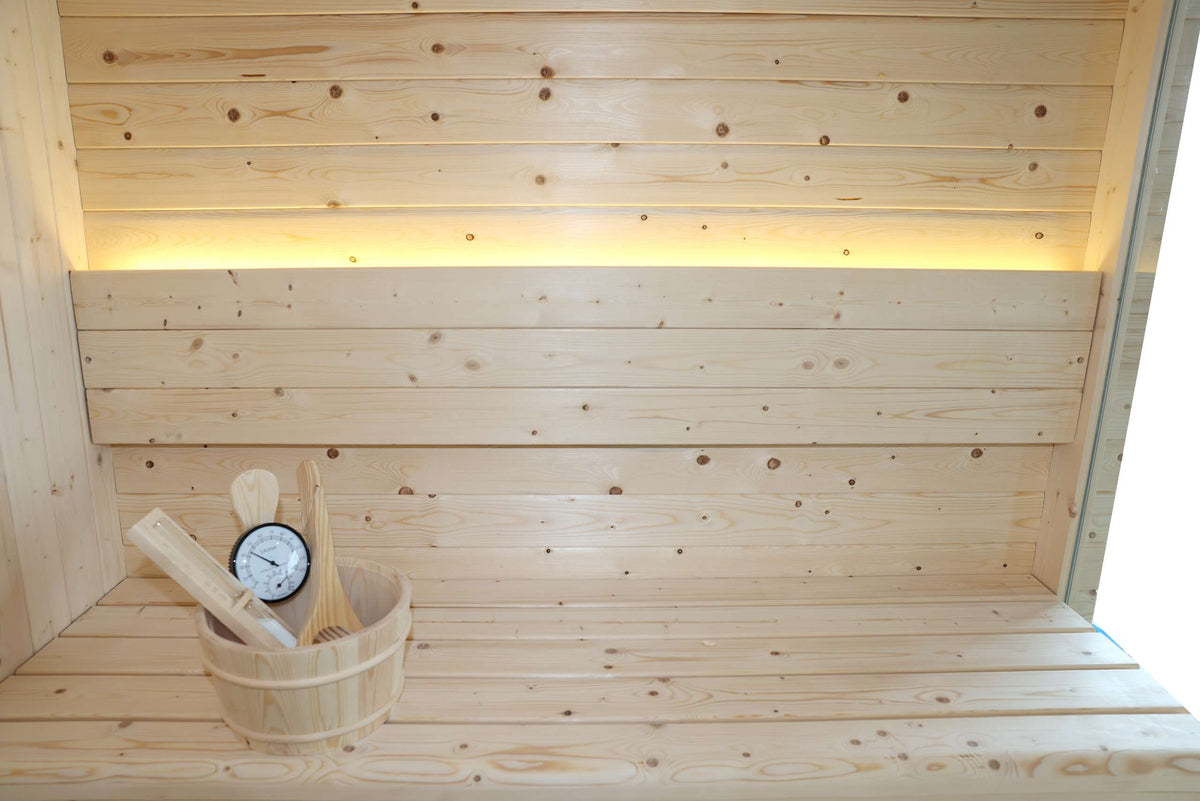 Sauna Exterior Cubo Panorámica Jardín 4-6 Personas
