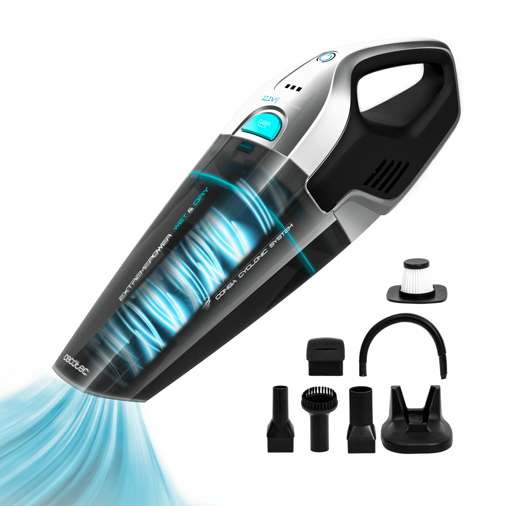 Cecotec Conga Immortal ExtremeSuction 11,1 V Nass- und Trocken-Handstaubsauger 75 W 20 Min