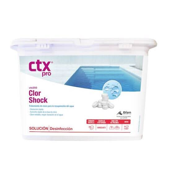 Dicloro en tabletas ClorShock Premium 20g CTX - 250 - BricoandPool