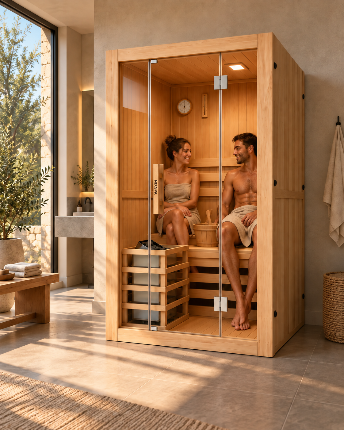 Sauna Finlandesa para casa 2 Personas - ambiente