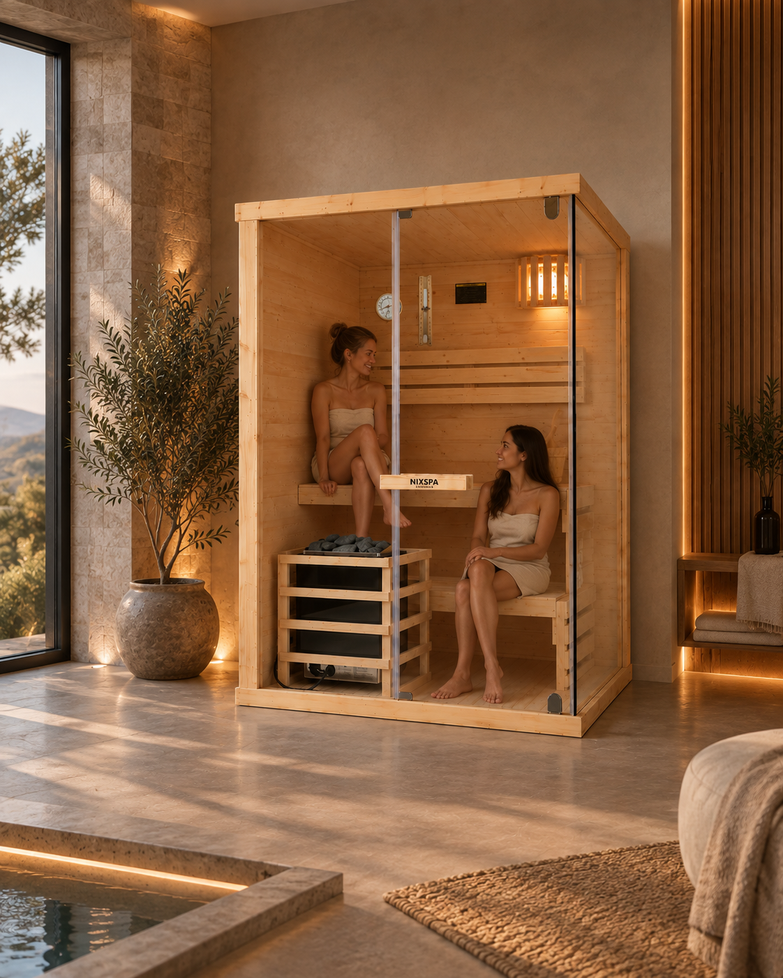 Sauna Finlandesa para Casa 2-3 Personas - ambiente