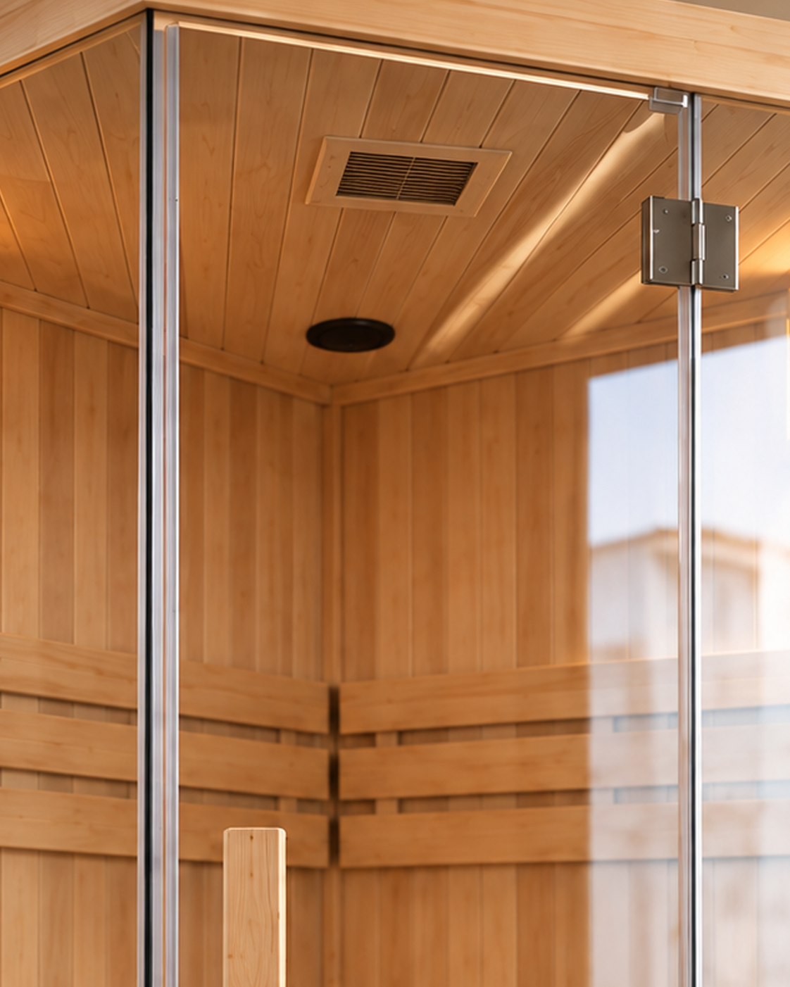 Sauna Finlandesa para casa Esquina 4-5 personas - detalle
